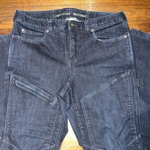 DULUTH TRADING CO | Duluth Curvesetter Slim Leg Blue Jeans 12R EUC